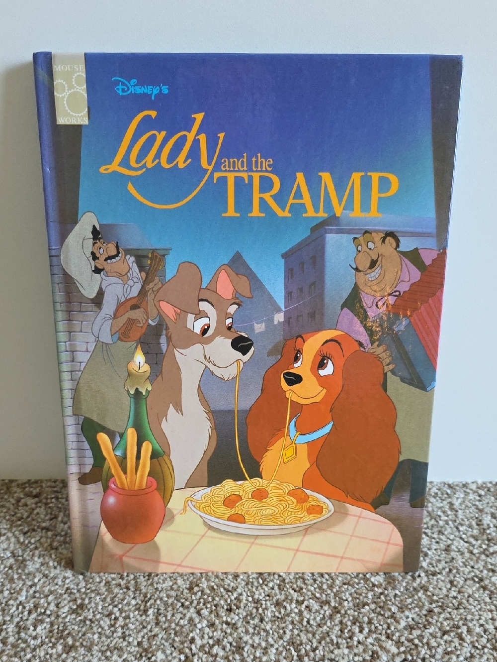 2 For $15 Lady And The Tramp - Disney Hardcover Book Vintage